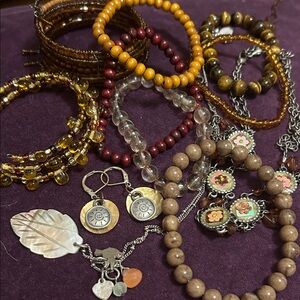 Bohemian jewelry lot